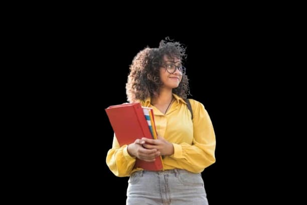 girl learning french